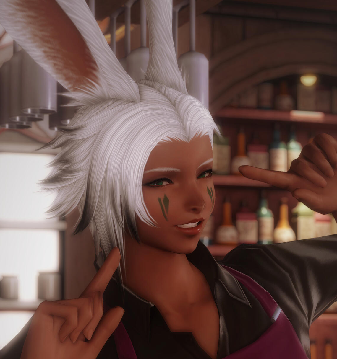 A cheerful Viera woman.