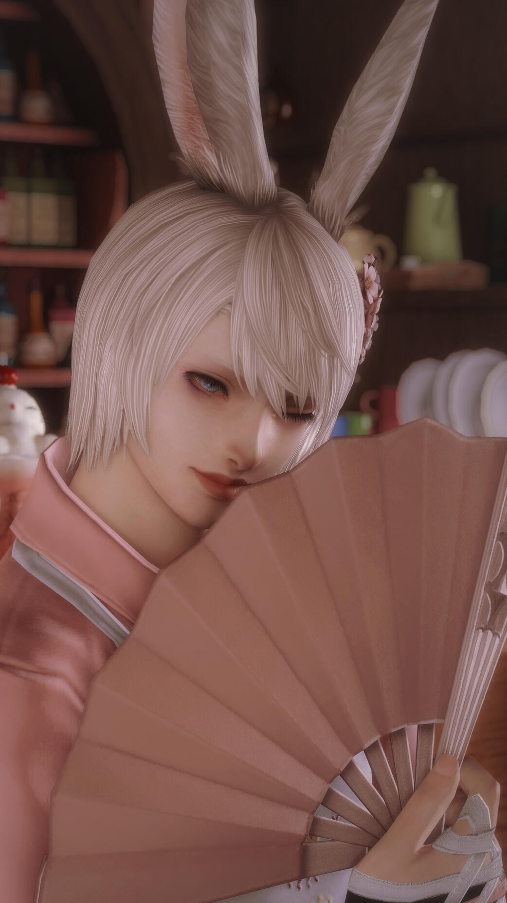 A winking Viera man